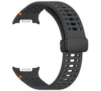 INF 1 bracelet magnétique en silicone compatible avec Samsung Watch 8/8 Classic - Respirant, avec trous d'aération, 12,4 + 9,8 cm