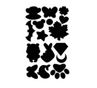 INF 1 Feuille de Patchs de réparation Autocollants en Nylon imperméable pour réparation de vêtements, Patchs Autocollants Noirs pour vêtements de Pluie, Vestes, Pantalons, Salopettes