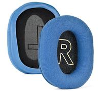 INF 1 paire de coussinets de rechange bleus pour casque Logitech G Pro X - Velours et mousse à mémoire de forme - 10 x 8,5 cm