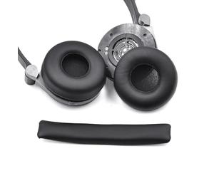 INF 1 Paire de Coussinets de Rechange pour JBL E40 E40BT, Coussinets d'oreille et Bandeau de Rechange, matériau PU + éponge, 1 x Coussinets d'oreille, 1 x Cache-Arceau.