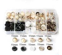 INF 100 pièces boutons de perles artificielles à coudre Multicolore model 2