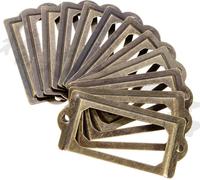 INF 12 porte-étiquettes - Etiquettes en métal Bronze