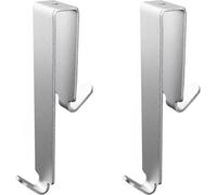 INF 2 Crochets Double Face Sans Cadre en Aluminium pour Porte de Douche Argent