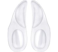 INF 2 paires d'inserts de talonnette en gel pour fasciite plantaire Transparent L