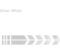 INF 2 Pièces Autocollants de Garde-Boue Moto PET, Décoration Personnalisée Blanc