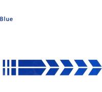 INF 2 Pièces Autocollants de Garde-Boue Moto PET, Décoration Personnalisée Bleu