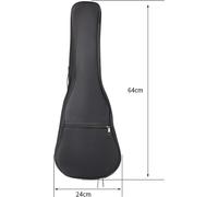 INF 23" Ukulele Case Padded Ukulele Case Noir