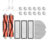 Accessoires de pièces de rechange pour aspirateur robot Xiaomi Mi Roborock 1/2 Mijia, 2 x brosses principales, 3 x filtres HEPA, 2 x brosses latérales, 12 x filtres de réservoir d'eau, 5 x vadrouilles