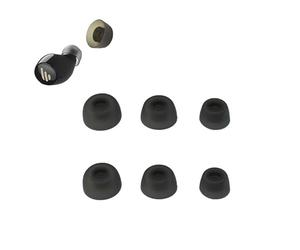 INF 3 Paires de Bouchons d'oreilles de Remplacement pour Jabra Elite 75t/ 65t/ Active/Sport Evolve, Bouchons d'oreilles en Silicone S/M/L, Cache-Oreilles 1,38+1,23+1,02 cm