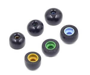 INF 3 Paires d'embouts de Rechange pour Sony WF-SP700N, TWS Jabra Elite 65t, écouteurs antidérapants en Mousse à mémoire de Forme, 1,42 x 1,3 x 1,15 cm, Noirs