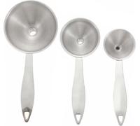INF 304 Stainless Steel Bottle Filling Funnels 3-Size 3-Piece