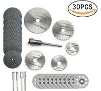 INF 30PC set de lames de coupe diamantées pour le métal, le bois et la pierre