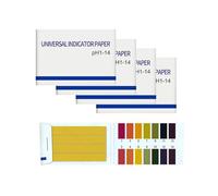 INF 320 bandelettes de Test pH, Papier de Tournesol, Plage de Mesure 1-14, 4X Pack de 80