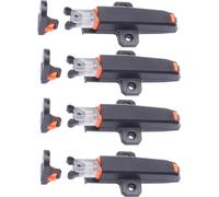 INF 4 Pack Push to Open Locker Locker - Self Locking Black (verrouillage automatique)
