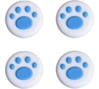 INF 4 Pièces Paradise Switch 2 Protecteur Joystick - Adorables Pattes de Chat Blanc + Bleu