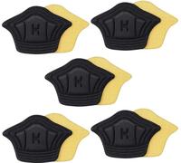 INF 5 paires de coussinets de talon auto-adhésifs minces Le noir