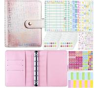 INF A7 Pocket Puzzle Binder - Budgeting Notebook Kit Pink