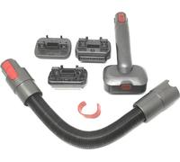 INF Accessoires compatibles Dyson V7 V8 V10 V11 V12 V15 Gen5 Brosse pour animaux et tuyau flexible ABS noir