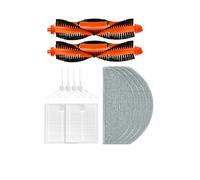 INF Accessoires de pièces de Rechange pour aspirateur Robot Xiaomi E10/B112/E12, Accessoires lavables, 2 x brosses à tête, 4 x brosses latérales, 2 x filtres HEPA, 4 x lingettes