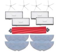 INF Accessoires de rechange pour Xiaomi Roborock S7 S7+S7 Plus S7 MaxV Plus Ultra T7 T7S T7 Plus T7 Plus T7S Plus, brosse principale, brosses latérales, filtre à air HEPA à haute efficacité, lingettes