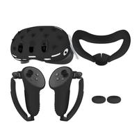 INF Accessoires Meta Quest 3, couvercle de poignée de contrôleur, couvercle facial Le noir