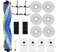 INF Accessoires pour aspirateur robot Ecovacs Deebot X5 Omni / X5 Pro, 1 brosse à rouleau, 6 serpillères, 4 sacs d'aspirateur, 2 filtres HEPA, 4 brosses latérales, 1 brosse de nettoyage