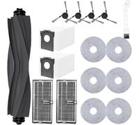 INF Accessoires pour Dreame X40 Ultra Complete / X40 Pro / S30 Pro Ultra, 1 brosse à rouleau, 2 filtres HEPA, 4 brosses latérales, 2 sacs d'aspirateur, 6 tampons de nettoyage, 1 brosse de nettoyage