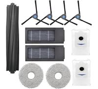 INF Accessoires pour Ecovacs Deebot X2/X2 Pro/X2 Omni/DEX86, 1 brosse à tête, 2 filtres HEPA, 4 brosses latérales, 2 serpillères, 2 sacs d'aspirateur
