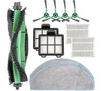 INF Accessoires pour iRobot Roomba Combo Essential, 1 brosse à tête, 2 filtres, 4 brosses latérales, 2 serpillères