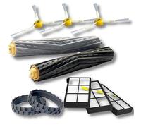 INF Accessoires pour iRobot Roomba série 800/900 - Brosses filtrantes - Pneus de roue - 3 filtres d'aspirateur - 3 brosses latérales - 2 brosses à tête - 2 pneus de roue