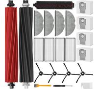 INF Accessoires pour kit de pièces de rechange Roborock S8 Pro Ultra, 4 sacs d'aspirateur, 2 brosses de tête, 4 brosses latérales, 4 filtres HEPA, 2 brosses de nettoyage, 4 lingettes