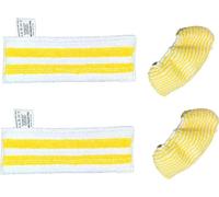 INF Accessoires pour nettoyeur vapeur 2 chiffons et 2 housses en maille pour Karcher SC1 à SV7