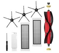 INF Accessoires pour Roborock S5 Max/S6 Pure/S6 MAXV/S50/S51/S55/S5/S60/S65/S6, 1 brosse principale, 3 brosses latérales, 2 filtres HEPA, 1 outil de nettoyage, 1 tournevis