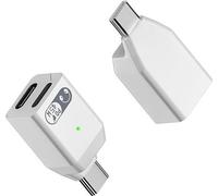 INF Adaptateur Audio Lighting/USB-C vers Type-C - Écoute, Charge 45W Blanc