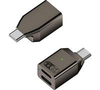 INF Adaptateur Audio Lighting/USB-C vers Type-C - Écoute, Charge 45W Gris