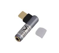 INF Adaptateur audio USB-C vers 3,5 mm pour casque Le noir