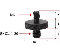 INF Adaptateur de filetage de support 1/4" vers M10 - paquet de 5 M6