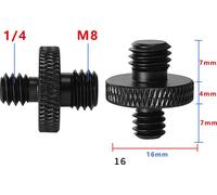 INF Adaptateur de pied fileté 1/4" à M10 - Lot de 5 M8