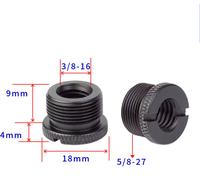 INF Adaptateur de tête de trépied filetage interne 3/8" vers filetage externe 5/8" 3/8-16