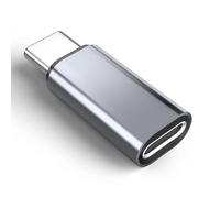 Adaptateur Lightning vers USB-C - INF - Gris - Chargement rapide - Transfert de données - Connecteur mâle