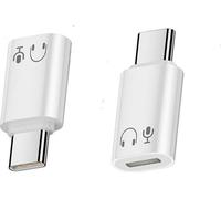 INF Adaptateur Lightning Femelle vers USB-C Mâle en Aluminium - Audio Hi-Fi Blanc