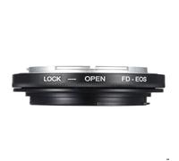 INF Adaptateur Macro FD-EOS pour Objectif Canon FD vers Canon EOS (EF) - Bague Métallique de Haute Précision - Noir