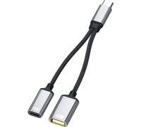 INF Adaptateur Multifonctionnel 2-en-1 Type-C 27W en Alliage d'Aluminium