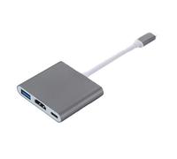 INF Adaptateur multiport USB-C vers USB (PD), USB-C, compatible HDMI 4K