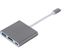 INF Adaptateur multiport USB-C vers USB (PD), USB-C, compatible HDMI 4K