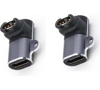 INF Adaptateur TYPE-C vers Garmin - Aluminium Gris Foncé - Lot de 2