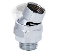 INF Adaptateur universel pivotant pour pomme de douche Argent