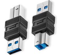INF Adaptateur USB 3.0 B mâle vers A mâle, transfert rapide, lot de 2