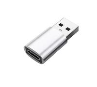 INF Adaptateur USB 3.0 mâle vers USB-C Femelle Compatible avec iMac/MacBook/MagSafe, Design Ultra-Compact, 1 x Adaptateur USB/USB-C (Argent)