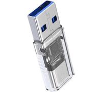 INF Adaptateur USB 3.2 vers Type-C Double Face en PVC Transparent